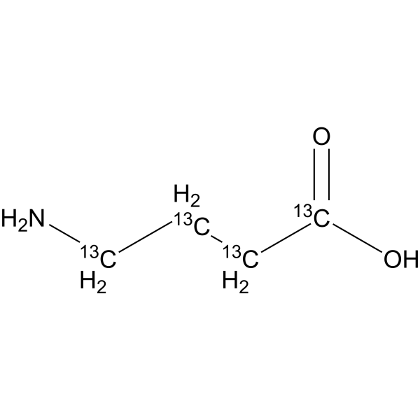γ-Aminobutyric acid-13C4 (4-Aminobutyric acid-13C4)